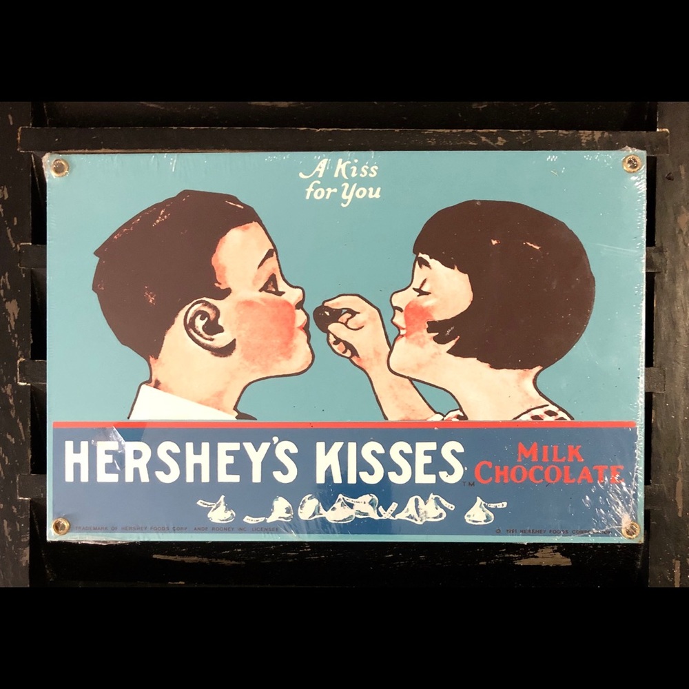 ANDE ROONEY HERSHEY’S KISSES Collectible Sign